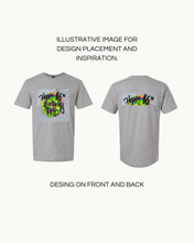 Load image into Gallery viewer, Front & Back Personalized Airbrush Shirt – Custom Name + Colors