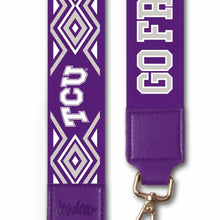 Load image into Gallery viewer, Texas "Go Frogs" 2" Wide Printed Purse Strap - TCU Horned Frogs