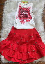 Load image into Gallery viewer, Red Custom Airbrush Game Day Tank Top