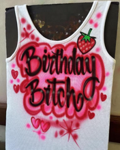 Load image into Gallery viewer, Personalized Airbrush Tank Dress for Women | Custom Words & Colors