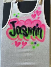 Load image into Gallery viewer, Personalized Airbrush Tank Dress for Women | Custom Words & Colors