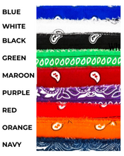 Load image into Gallery viewer, Custom Bandana Slider Bracelet with Gold Letters • College Game Day Spirit Jewelry