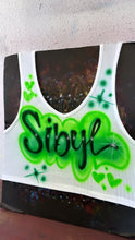 Load image into Gallery viewer, Custom Airbrush Crop Top | Ribbed V-neck Crop Top Tank top | Women's Crop top
