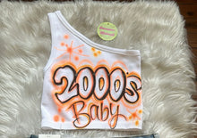 Load image into Gallery viewer, Custom Airbrush One Shoulder Crop Tank Top