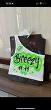 Load image into Gallery viewer, Custom Airbrush One Shoulder Crop Tank Top