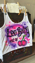 Load image into Gallery viewer, Custom Airbrush Crop Top | Low cut Crop Top | Women's Crop top