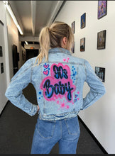 Load image into Gallery viewer, Custom Airbrush Denim Jacket