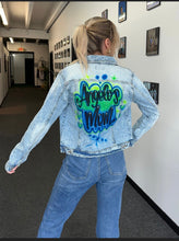 Load image into Gallery viewer, Custom Airbrush Denim Jacket
