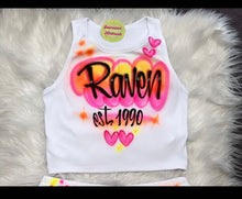Load image into Gallery viewer, Custom Airbrush Crop Top