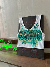 Load image into Gallery viewer, Custom Airbrush Crop Top | Ribber Crop Top Tank top | Women's Crop top