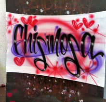 Load image into Gallery viewer, Custom Airbrush Tube Top, Personalized Name Tube Top, Bandeau Top