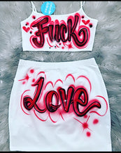 Load image into Gallery viewer, Custom Airbrush Skirt Outfit