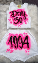 Load image into Gallery viewer, Custom Airbrush Booty Shorts Crop Top Set