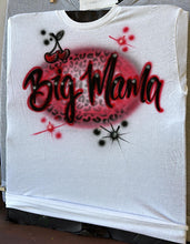 Load image into Gallery viewer, 🐆✨🖤Custom Personalized Cheetah Airbrush Name T-shirt 🐆✨🖤- Personalized Airbrush Tee