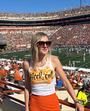 Load image into Gallery viewer, Orange Custom Airbrush Game Day Tank Top
