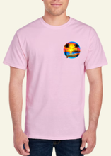 Load image into Gallery viewer, Galveston Orange Sunset Airbrush-Style Tee