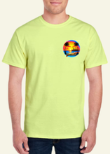 Load image into Gallery viewer, Galveston Orange Sunset Airbrush-Style Tee