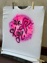 Load image into Gallery viewer, Breast Cancer Customizable T-shirt - Personalized Airbrush Tee - Awareness Shirt