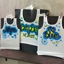Load image into Gallery viewer, Blue Custom Airbrush Game Day Tank Top