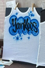 Load image into Gallery viewer, Blue Custom Airbrush Game Day Tank Top