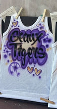Load image into Gallery viewer, Purple Custom Airbrush Game Day Tank Top