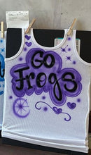 Load image into Gallery viewer, Purple Custom Airbrush Game Day Tank Top