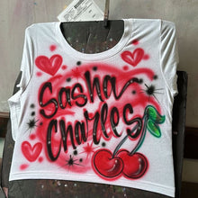 Load image into Gallery viewer, Custom Airbrush Game Day Crop Top 🏈 – Personalized Team Crop Tee Green