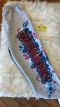 Load image into Gallery viewer, Custom Airbrush 2 piece Sweat Set | Personalized Name Crewneck Sweater & Sweatpants