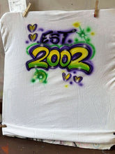 Load image into Gallery viewer, Front & Back Personalized Airbrush Shirt – Custom Name + Colors