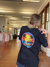 Load image into Gallery viewer, Galveston Orange Sunset Airbrush-Style Tee