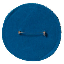 Load image into Gallery viewer, Ole' Miss Rebels "Hotty Toddy" Beaded Button in Blue and Red – Game Day Stadium Pin