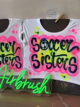 Load image into Gallery viewer, Custom Airbrush Game Day Crop Top 🏈 – Personalized Team Crop Tee Green
