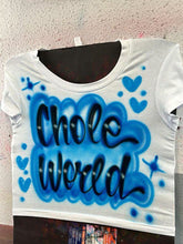 Load image into Gallery viewer, Custom Airbrush Game Day Crop Top 🏈 – Personalized Team Crop Tee Green