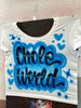 Custom Airbrush Game Day Crop Top 🏈 – Personalized Team Crop Tee Green