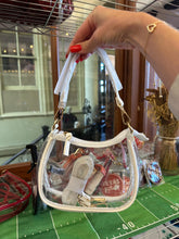 Load image into Gallery viewer, The Clara Game Day Clear Purse in White