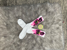 Load image into Gallery viewer, Custom Airbrush White cotton Crew Socks | Cute Socks | Cute socks for women