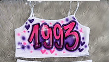 Load image into Gallery viewer, cami Crop Top | Custom airbrush crop top |