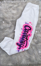 Load image into Gallery viewer, Custom Airbrush Cropped Tee-Sweatpants Set | Women's Crop Tee Set | 90's outfit