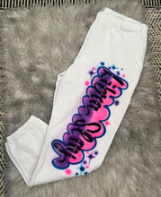 Load image into Gallery viewer, Custom Airbrush Cropped Tee-Sweatpants Set | Women's Crop Tee Set | 90's outfit