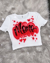 Load image into Gallery viewer, Custom Airbrush Cropped Tee-Sweatpants Set | Women's Crop Tee Set | 90's outfit