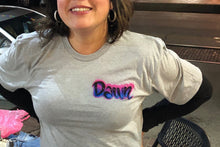 Load image into Gallery viewer, Custom  Couple Personalized Airbrush Name  T shirt Heart Sunset Beach Vacation