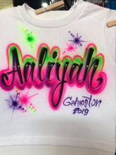 Load image into Gallery viewer, Custom Personalized Airbrush Name T-shirt