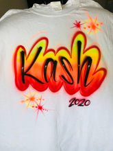 Load image into Gallery viewer, Custom Personalized Airbrush Name T-shirt