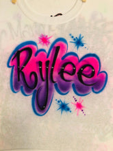 Load image into Gallery viewer, Custom Personalized Valentine’s Day Airbrush Names T-shirt