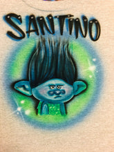 Load image into Gallery viewer, Trolls Girl Poppy Boy Branch Birthday Custom  Personalized Airbrush Name  T shirt
