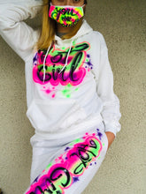 Load image into Gallery viewer, Custom Airbrush Name 2 Piece Sweatsuit