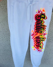 Load image into Gallery viewer, Custom Airbrush Kids Sweatpants | Personalized Name Outfit | Youth Custom Airbrush Clothing | Birthday Gift for Kids
