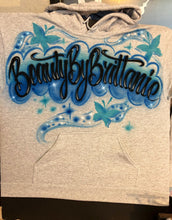 Load image into Gallery viewer, Custom Airbrush Gray Hoodie