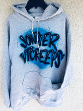 Load image into Gallery viewer, Custom Airbrush Gray Hoodie