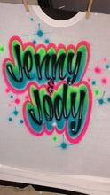 Load image into Gallery viewer, Custom Personalized Valentine’s Day Airbrush Names T-shirt